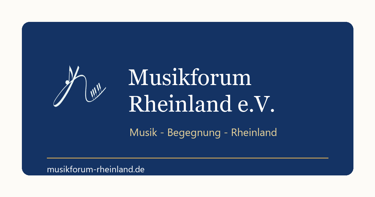Logo und Schriftzug von Musikforum Rheinland e.V.